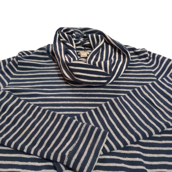 Woman's Vintage XS Striped J. Crew Cowl Neck Sweater - Picture 1 of 3